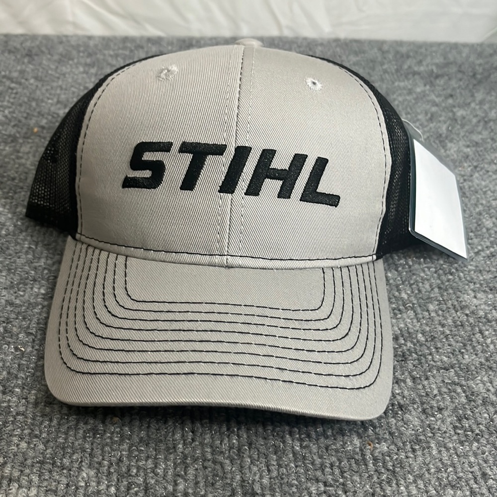 NWT Stihl Adjustable Gray/ Black Baseball Cap